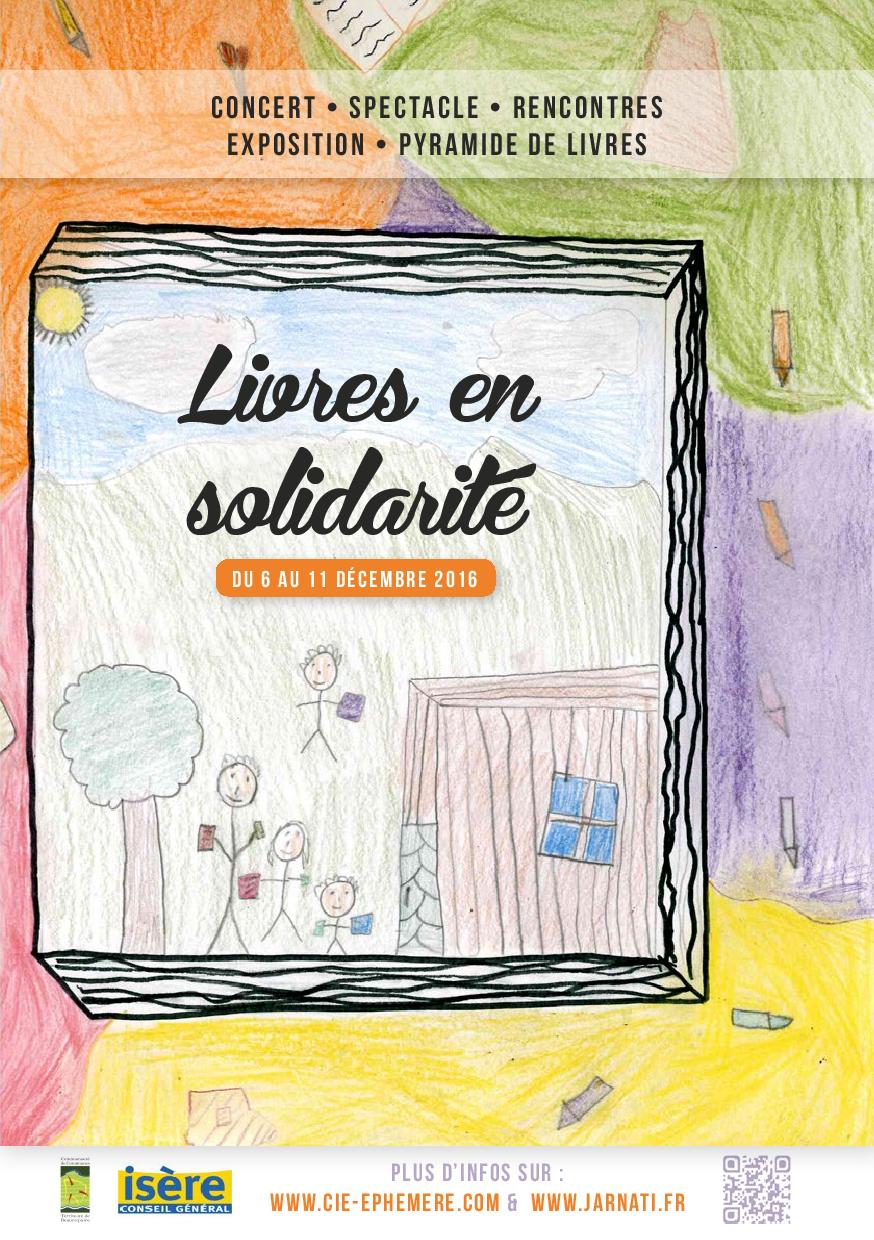 affiche livres en solidarité Beaurepaire